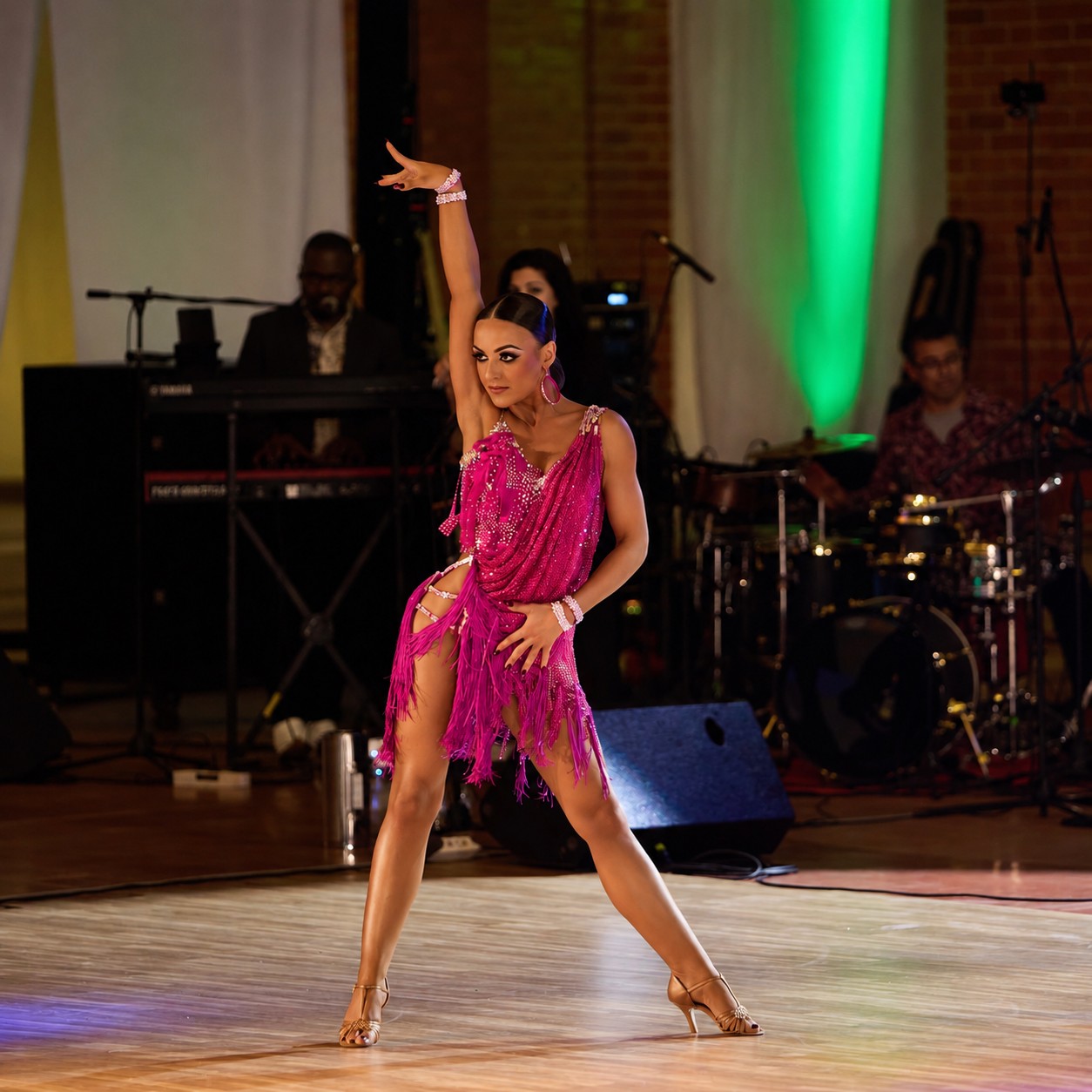 Christina Katsaros performing professional Latin dancing