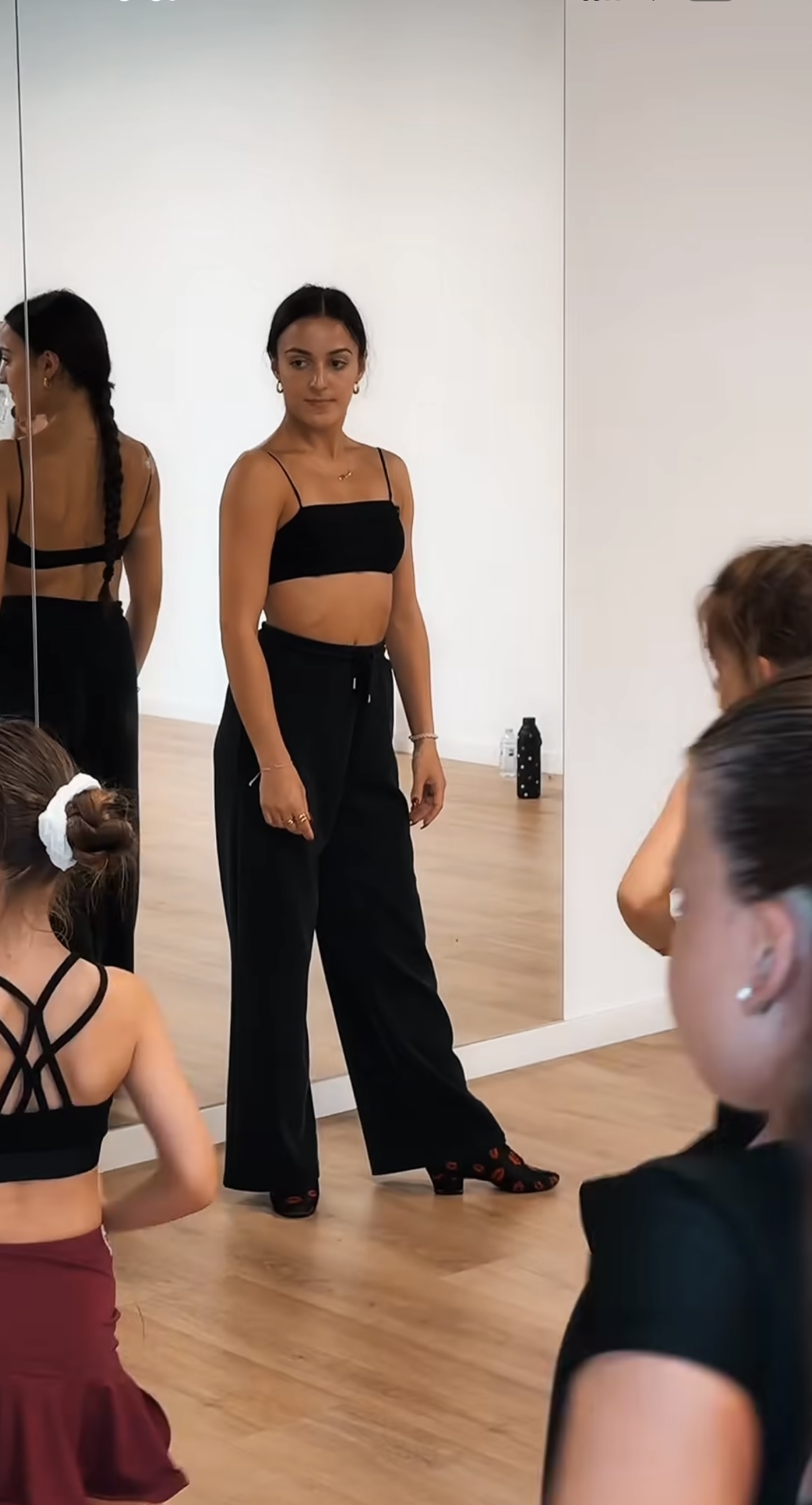 Christina Katsaros teaching a dance class